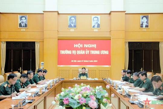 Đại tướng Phan Văn Giang chủ trì Hội nghị Thường vụ Quân ủy Trung ương