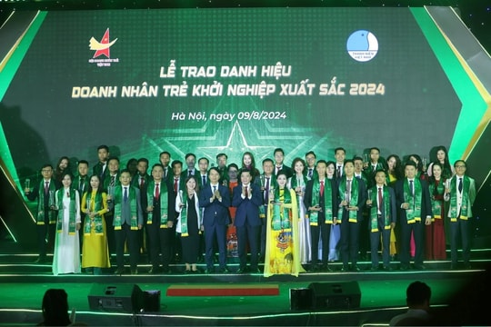 Năm 2024, 86 doanh nhân trẻ khởi nghiệp xuất sắc được vinh danh
