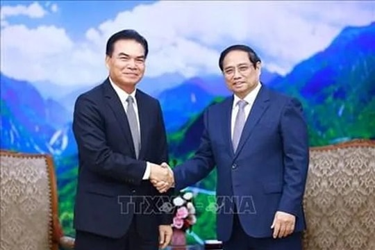 Thủ tướng Phạm Minh Chính tiếp Bộ trưởng Bộ Kế hoạch và Đầu tư Lào Thủ tướng Phạm Minh Chính tiếp Bộ trưởng Bộ Kế hoạch và Đầu tư Lào