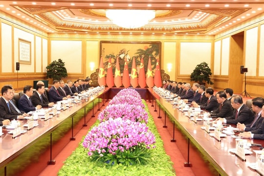 Hội đàm giữa Tổng Bí thư, Chủ tịch nước Tô Lâm và Chủ tịch Trung Quốc Tập Cận Bình Hội đàm giữa Tổng Bí thư, Chủ tịch nước Tô Lâm và Chủ tịch Trung Quốc Tập Cận Bình