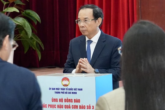 TP.HCM: Hơn 58,2 tỷ đồng ủng hộ đồng bào bị thiệt hại do bão số 3 TP.HCM: Hơn 58,2 tỷ đồng ủng hộ đồng bào bị thiệt hại do bão số 3
