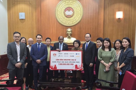 Doanh nghiệp Singapore đóng góp 1,9 tỷ đồng cho các hoạt động cứu trợ và phục hồi sau bão số 3 Doanh nghiệp Singapore đóng góp 1,9 tỷ đồng cho các hoạt động cứu trợ và phục hồi sau bão số 3