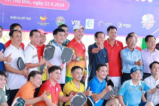 Giải Pickleball “Chia sẻ với đồng bào bị thiệt hại do bão số 3” quyên góp được 2,8 tỷ đồng