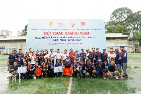 Hội thao SAMCO năm 2024 thu hút hơn 600 vận động viên và cổ động viên tham gia Hội thao SAMCO năm 2024 thu hút hơn 600 vận động viên và cổ động viên tham gia