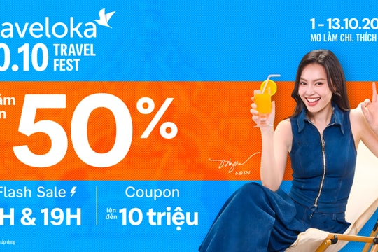 Traveloka 10.10 Travel Fest: Mang đến kỳ nghỉ cuối năm đáng nhớ với nhiều ưu đãi hấp dẫn