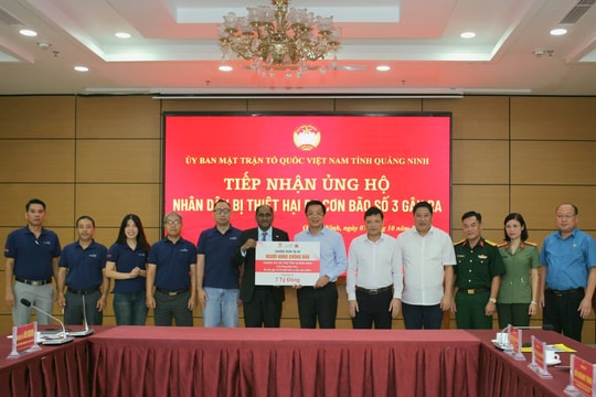 Wilmar CLV hỗ trợ gần 10 tỷ đồng cho người dân Quảng Ninh và 5 tỉnh miền núi phía Bắc chịu thiệt hại do bão Yagi Wilmar CLV hỗ trợ gần 10 tỷ đồng cho người dân Quảng Ninh và 5 tỉnh miền núi phía Bắc chịu thiệt hại do bão Yagi