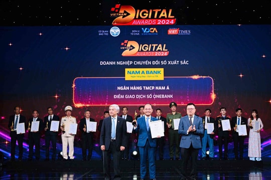 Tại Giải thưởng Chuyển đổi số Việt Nam 2024, Onebank by Nam A Bank tiếp tục được vinh danh Tại Giải thưởng Chuyển đổi số Việt Nam 2024, Onebank by Nam A Bank tiếp tục được vinh danh