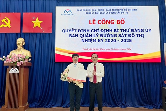 Ông Phan Công Bằng được bổ nhiệm chức vụ Bí thư Đảng ủy Ban Quản lý Đường sắt đô thị TP.HCM Ông Phan Công Bằng được bổ nhiệm chức vụ Bí thư Đảng ủy Ban Quản lý Đường sắt đô thị TP.HCM