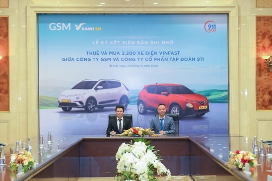 Tập đoàn 911 mua, thuê 2.200 ô tô điện VinFast từ GSM, “lấn sân” sang taxi điện Tập đoàn 911 mua, thuê 2.200 ô tô điện VinFast từ GSM, “lấn sân” sang taxi điện
