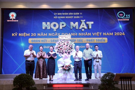 Hội Doanh nghiệp quận 11 tổ chức họp mặt kỷ niệm 20 năm Ngày Doanh nhân Việt Nam