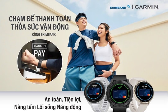 Eximbank ra mắt dịch vụ thanh toán Garmin Pay qua thẻ Eximbank Mastercard Eximbank ra mắt dịch vụ thanh toán Garmin Pay qua thẻ Eximbank Mastercard