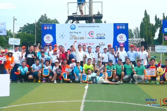 Khai mạc Giải bóng đá Nghĩa tình Bình Sơn lần I - Năm 2024 tại TP.HCM
