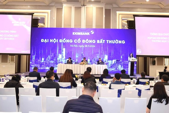 Eximbank tổ chức thành công Đại hội đồng cổ đông bất thường 2024 Eximbank tổ chức thành công Đại hội đồng cổ đông bất thường 2024