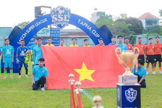 Giải bóng đá phong trào Saigon Super League - Ta Pha Cup 2024: Sân chơi kết nối và lan tỏa đam mê Giải bóng đá phong trào Saigon Super League - Ta Pha Cup 2024: Sân chơi kết nối và lan tỏa đam mê