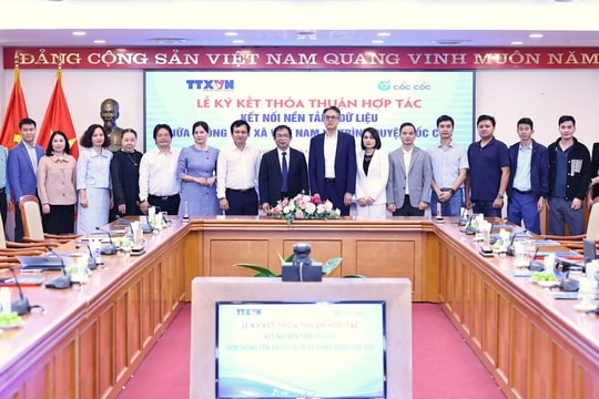 Thông tấn xã Việt Nam ký kết hợp tác với Trình duyệt Cốc Cốc Thông tấn xã Việt Nam ký kết hợp tác với Trình duyệt Cốc Cốc