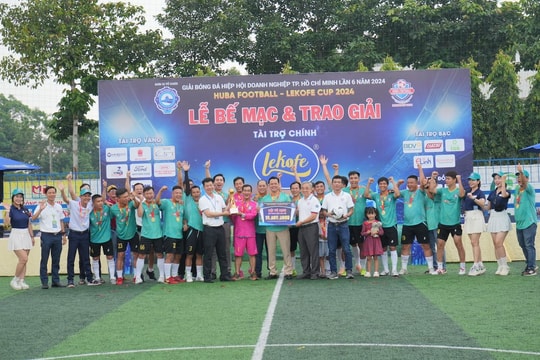 Giải bóng đá Hiệp hội Doanh nghiệp TP.HCM lần 6 năm 2024: Hội Quảng cáo TP.HCM và Liên minh Western Ford và Nam Auto lên ngôi vô địch Giải bóng đá Hiệp hội Doanh nghiệp TP.HCM lần 6 năm 2024: Hội Quảng cáo TP.HCM và Liên minh Western Ford và Nam Auto lên ngôi vô địch