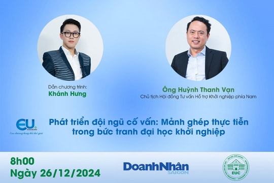 Phát triển đội ngũ cố vấn: Mảnh ghép thực tiễn trong bức tranh đại học khởi nghiệp