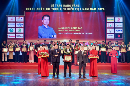 Chủ tịch MS Group là doanh nhân tri thức trẻ tiêu biểu 2024 Chủ tịch MS Group là doanh nhân tri thức trẻ tiêu biểu 2024