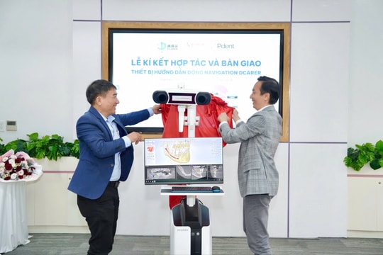 Elite Dental ra mắt và ứng dụng thiết bị hướng dẫn động Navigation Dcarer trong cấy ghép Implant