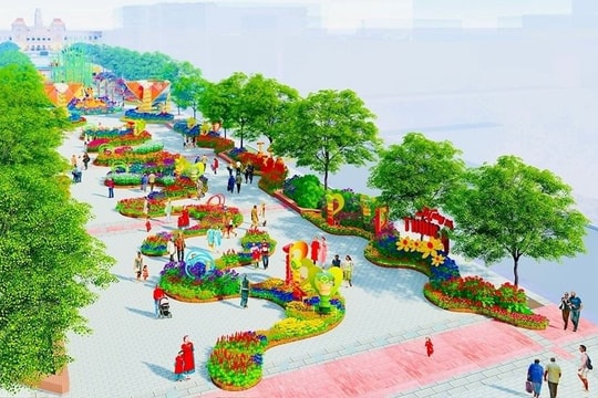 Đường hoa Nguyễn Huệ Tết Ất tỵ chính thức khởi công: Không khí hối hả chuẩn bị cho ngày hội thái hòa
