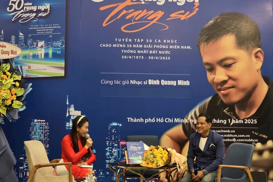 Ra mắt tuyển tập “50 năm rạng ngời trang sử” của nhạc sĩ Đinh Quang Minh Ra mắt tuyển tập “50 năm rạng ngời trang sử” của nhạc sĩ Đinh Quang Minh