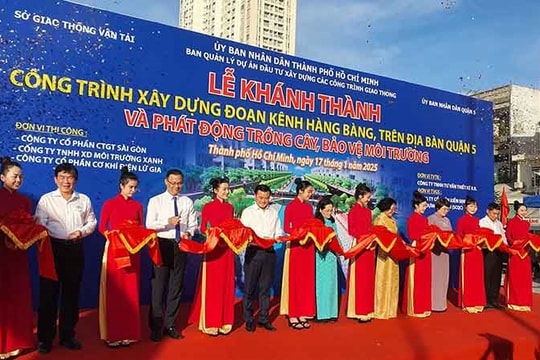 TP.HCM khánh thành công trình xây dựng đoạn kênh Hàng Bàng