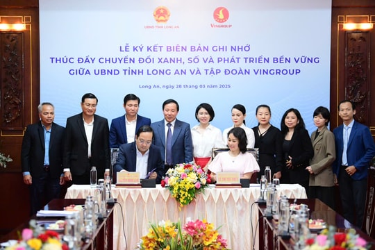 Long An và Vingroup hợp tác chuyển đổi xanh, chuyển đổi số và phát triển bền vững Long An và Vingroup hợp tác chuyển đổi xanh, chuyển đổi số và phát triển bền vững