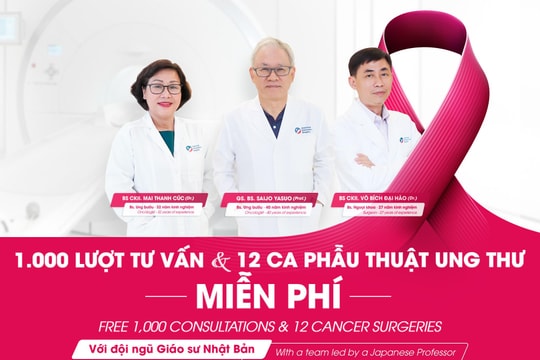 Tầm soát ung thư miễn phí cùng các giáo sư hàng đầu Nhật Bản tại Bệnh viện Quốc tế Mỹ Tầm soát ung thư miễn phí cùng các giáo sư hàng đầu Nhật Bản tại Bệnh viện Quốc tế Mỹ