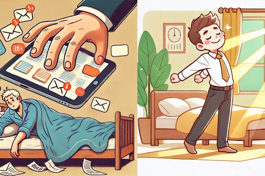 Một buổi sáng của doanh nhân hạnh phúc Một buổi sáng của doanh nhân hạnh phúc