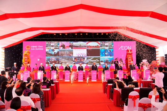 Hải Dương khởi công TTTM Aeon chào mừng 50 năm giải phóng miền Nam Hải Dương khởi công TTTM Aeon chào mừng 50 năm giải phóng miền Nam