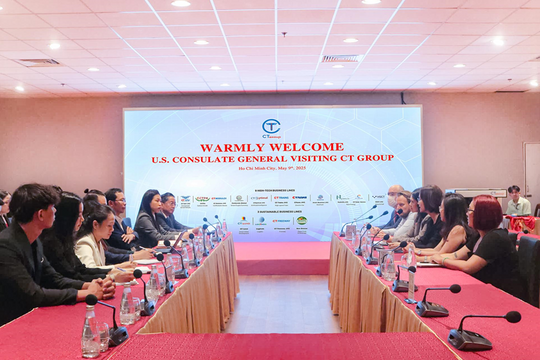 Phái đoàn Tổng Lãnh sự Hoa Kỳ thăm và làm việc với CT Group: Đẩy mạnh hợp tác giáo dục, công nghệ cao và phát triển bền vững