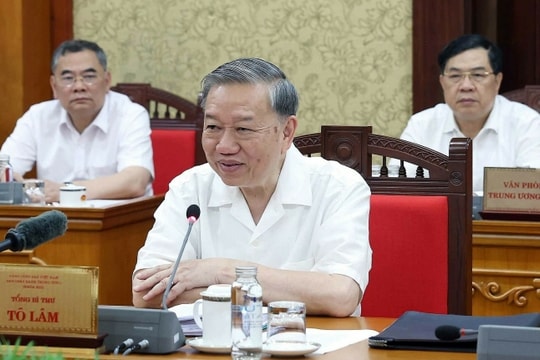 Tổng Bí thư Tô Lâm: Đẩy mạnh phân cấp quản lý để nâng cao hiệu lực vận hành bộ máy