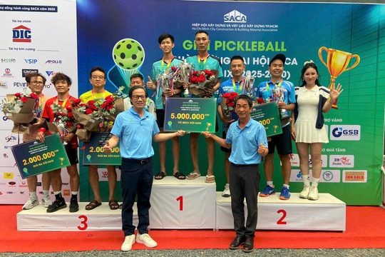 Giải Pickleball chào mừng Đại hội nhiệm kỳ IX SACA khép lại kịch tính và hấp dẫn