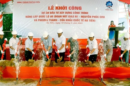 Khởi công nâng cấp 6,5km Quốc lộ 80: Tăng cường kết nối giao thông và thúc đẩy phát triển du lịch Hà Tiên