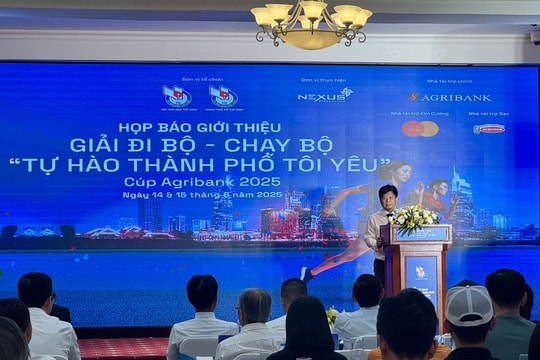 Giải chạy “Tự hào Thành phố tôi yêu” Cúp Agribank 2025 sẽ quy tụ khoảng 6.000 vận động viên Giải chạy “Tự hào Thành phố tôi yêu” Cúp Agribank 2025 sẽ quy tụ khoảng 6.000 vận động viên