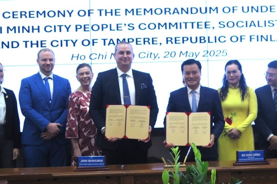 TP.HCM và thành phố Tampere (Phần Lan) ký kết biên bản ghi nhớ tăng cường hợp tác TP.HCM và thành phố Tampere (Phần Lan) ký kết biên bản ghi nhớ tăng cường hợp tác