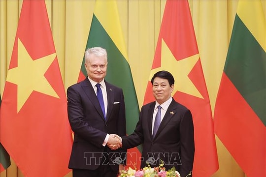 Chủ tịch nước Lương Cường hội đàm với Tổng thống Litva