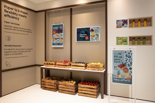 Samsung gây bất ngờ với E-Paper cùng loạt thiết bị nghe nhìn phục vụ đa lĩnh vực