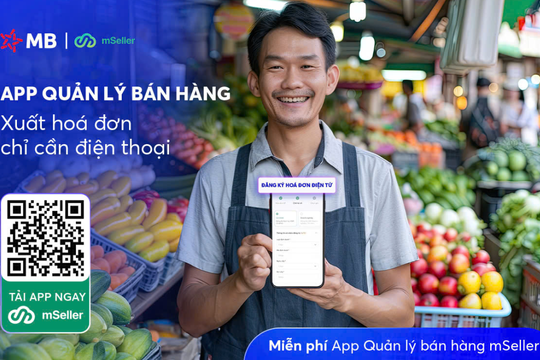 MB triển khai miễn phí ứng dụng quản lý bán hàng và xuất hóa đơn điện tử
