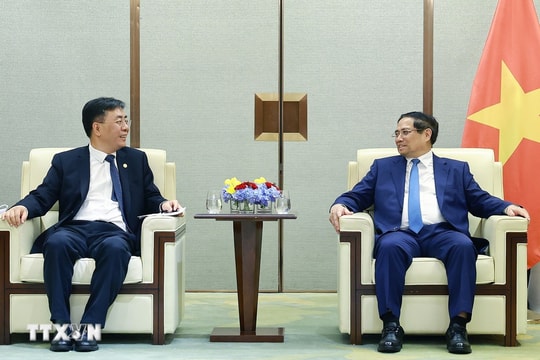 Thủ tướng làm việc với các doanh nghiệp phát triển hạ tầng hàng đầu Trung Quốc