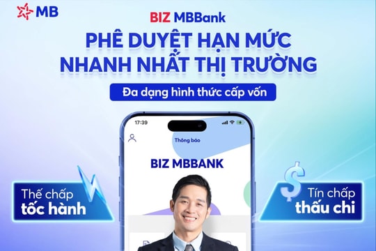 MB tiên phong tái cấp hạn mức tín dụng tự động cho SME siêu nhỏ, được vinh danh tại Sao Khuê 2025