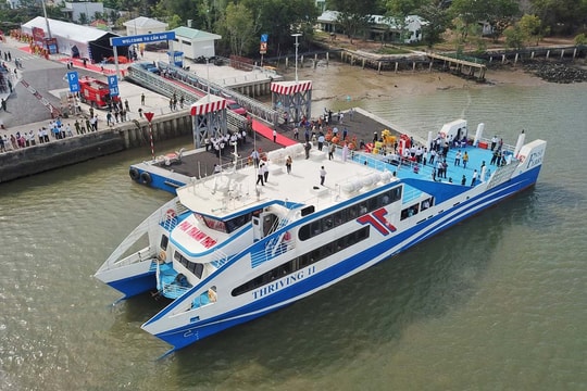 TP.HCM tăng cường năng lực tuyến phà biển Cần Giờ - Vũng Tàu nhằm đáp ứng nhu cầu đi lại gia tăng