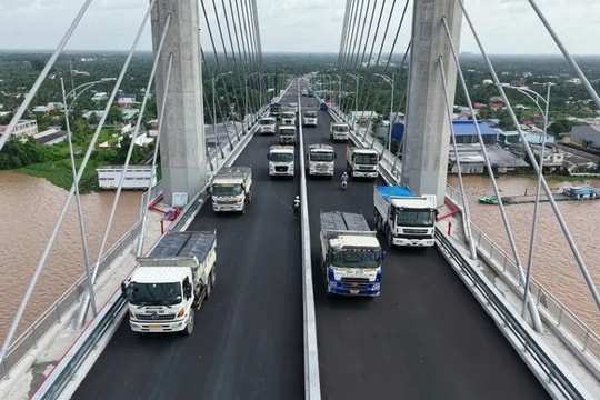 Cầu Rạch Miễu 2 hoàn tất thử tải, sẵn sàng khánh thành vào ngày 19/8/2025