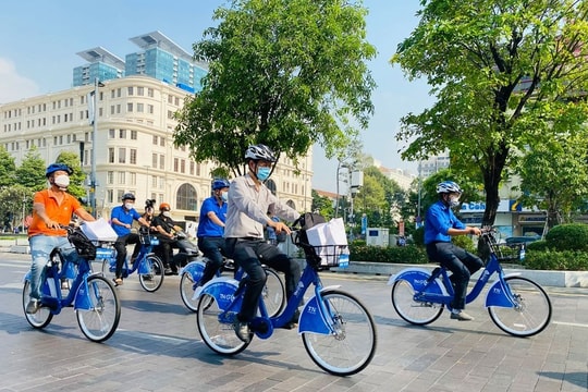 TP.HCM hướng tới làn đường riêng cho xe đạp trong lộ trình hạn chế xe xăng TP.HCM hướng tới làn đường riêng cho xe đạp trong lộ trình hạn chế xe xăng