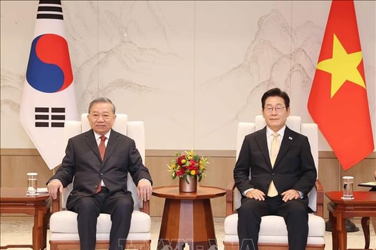 Tổng Bí thư Tô Lâm và Tổng thống Hàn Quốc Lee Jae Myung hội đàm, chứng kiến Lễ trao các văn kiện hợp tác