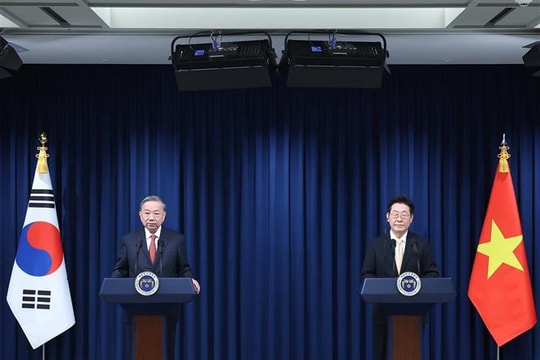 Tổng Bí thư Tô Lâm và Tổng thống Hàn Quốc Lee Jae Myung thống nhất nhiều định hướng hợp tác chiến lược