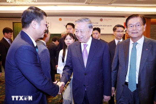 Tổng Bí thư: Việt Nam luôn ủng hộ và đồng hành cùng các doanh nghiệp Hàn Quốc Tổng Bí thư: Việt Nam luôn ủng hộ và đồng hành cùng các doanh nghiệp Hàn Quốc
