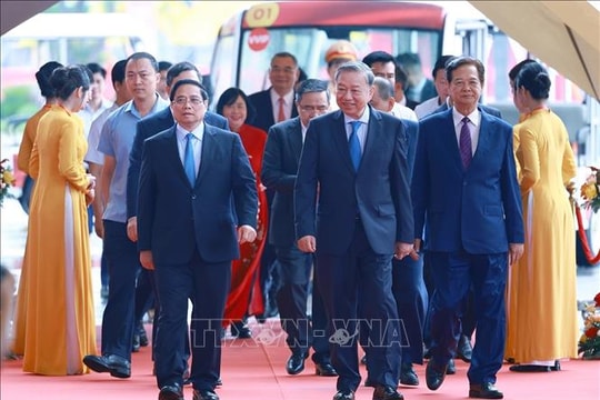 Tổng Bí thư và Thủ tướng dự Lễ khánh thành, khởi công các dự án, công trình chào mừng 80 năm Quốc khánh 2/9