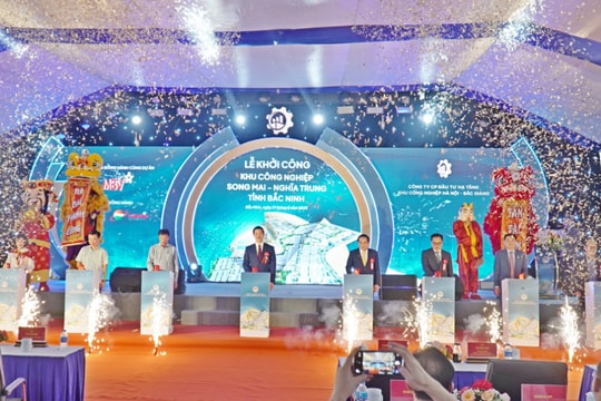 Bắc Ninh khởi công Khu công nghiệp Song Mai - Nghĩa Trung, tổng vốn đầu tư hơn 2.800 tỷ đồng Bắc Ninh khởi công Khu công nghiệp Song Mai - Nghĩa Trung, tổng vốn đầu tư hơn 2.800 tỷ đồng