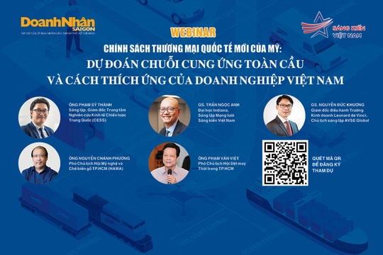 Sáng nay diễn ra webinar "Chính sách thương mại quốc tế mới của Mỹ: Dự đoán chuỗi cung ứng toàn cầu và cách thích ứng của doanh nghiệp Việt Nam"